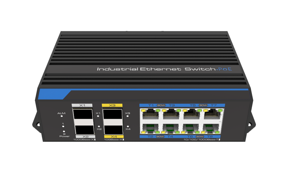 工業(yè)級(jí)12口千萬(wàn)混合PoE二層管理型交換機(jī)